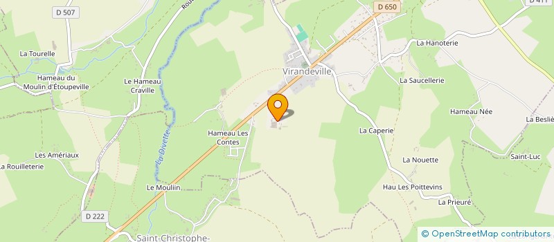 localisation de l'entreprise MONSIEUR CHRISTIAN VISTE à VIRANDEVILLE