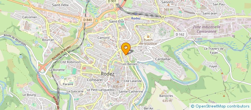 localisation de l'entreprise MONSIEUR CHRISTIAN VITAL  RODEZ