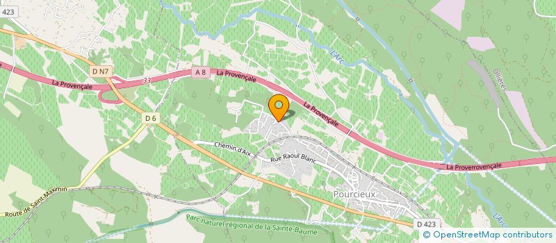 localisation de l'entreprise MONSIEUR CHRISTIAN VITALE  POURCIEUX