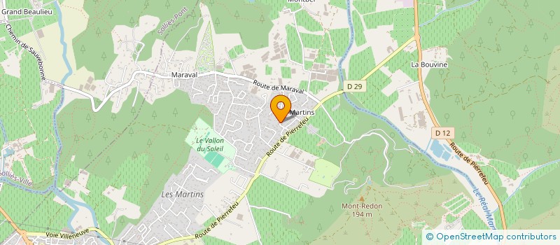 localisation de l'entreprise MONSIEUR CHRISTIAN VIVIER à LA CRAU