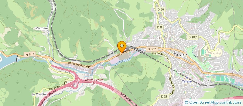 localisation de l'entreprise MONSIEUR CHRISTIAN VIVIER  TARARE