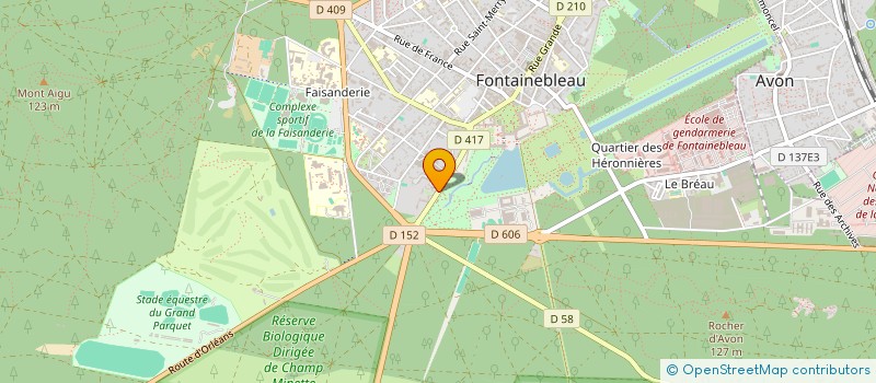 localisation de l'entreprise MONSIEUR CHRISTIAN VOISIN à FONTAINEBLEAU
