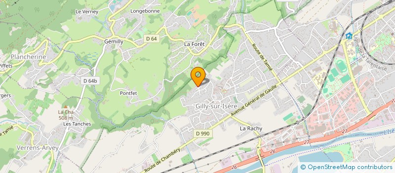 localisation de l'entreprise MONSIEUR CHRISTIAN VOTTERO  GILLY-SUR-ISERE