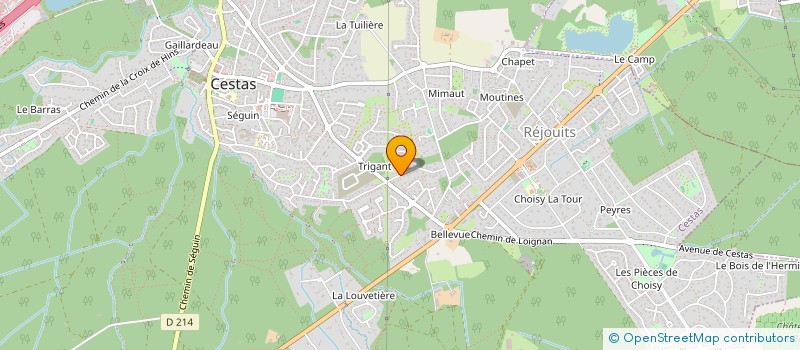 localisation de l'entreprise MONSIEUR CHRISTIAN VUILLEMIN  CESTAS