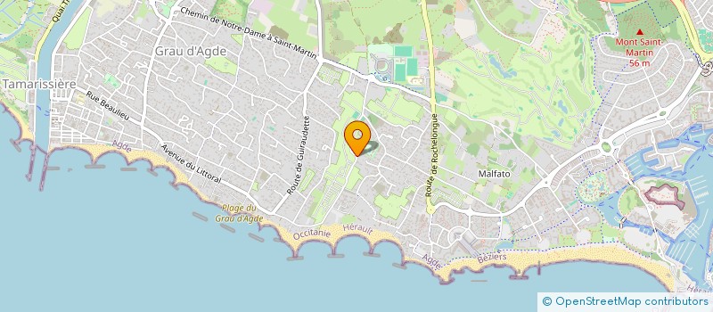 localisation de l'entreprise MONSIEUR CHRISTIAN VUILLEROD  AGDE