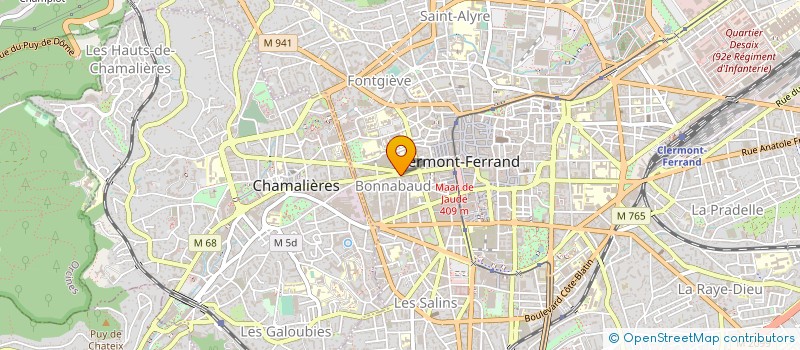 localisation de l'entreprise MONSIEUR CHRISTIAN WALCH à CLERMONT-FERRAND