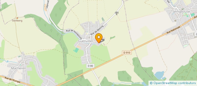 localisation de l'entreprise MONSIEUR CHRISTIAN WALTZ  GUENVILLER