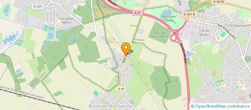 localisation de l'entreprise MONSIEUR CHRISTIAN WAQUET  BRUILLE-LEZ-MARCHIENNES