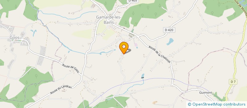 localisation de l'entreprise MONSIEUR CHRISTIAN WILMOUTH  GAMARDE-LES-BAINS