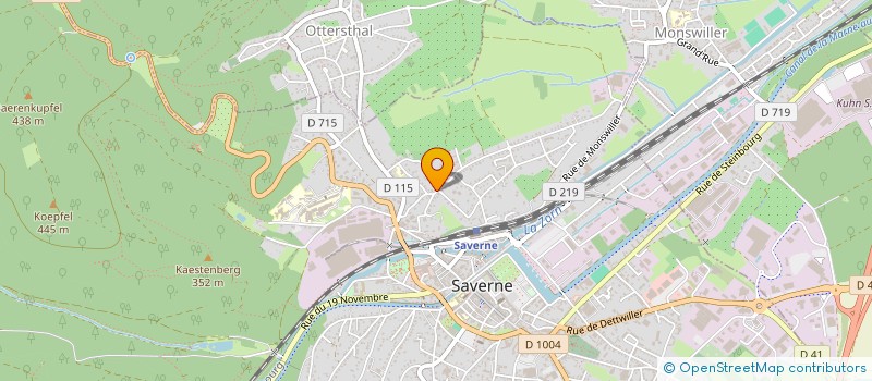 localisation de l'entreprise MONSIEUR CHRISTIAN WOHLFAHRT  SAVERNE