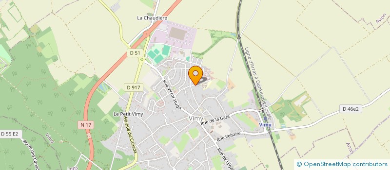 localisation de l'entreprise MONSIEUR CHRISTIAN WOLFF  VIMY