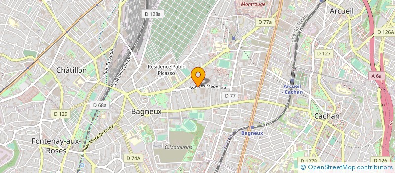 localisation de l'entreprise MONSIEUR CHRISTIAN YEZNIGUIAN à BAGNEUX