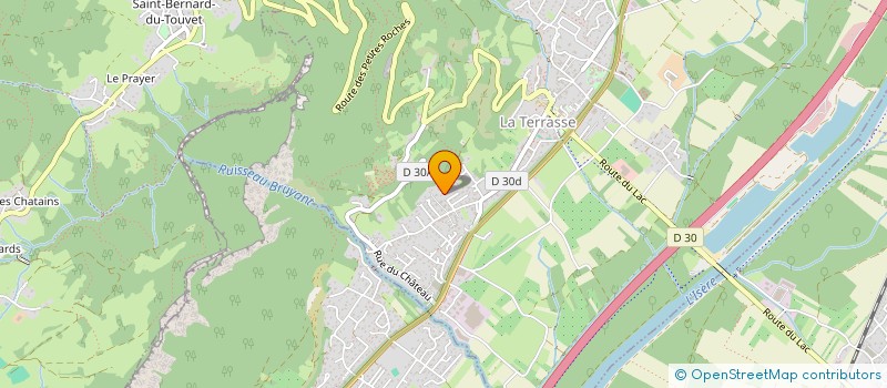 localisation de l'entreprise MONSIEUR CHRISTIAN YOBREGAT  LA TERRASSE