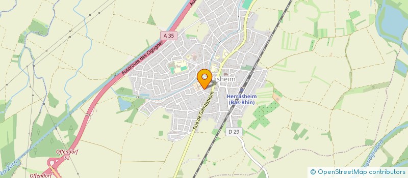 localisation de l'entreprise MONSIEUR CHRISTIAN ZERR  HERRLISHEIM