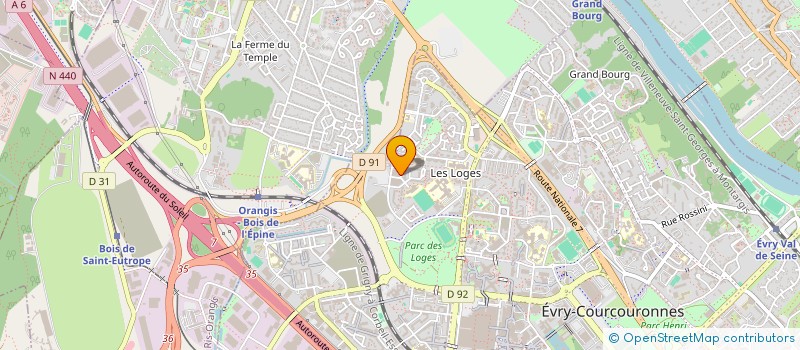 localisation de l'entreprise MONSIEUR CHRISTIAN ZOLEKO DJOUTSOP  EVRY-COURCOURONNES