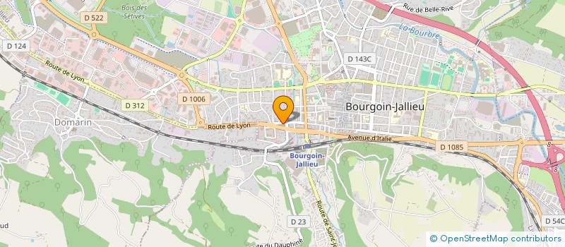 localisation de l'entreprise MONSIEUR CHRISTIANE ANOUZET  BOURGOIN-JALLIEU