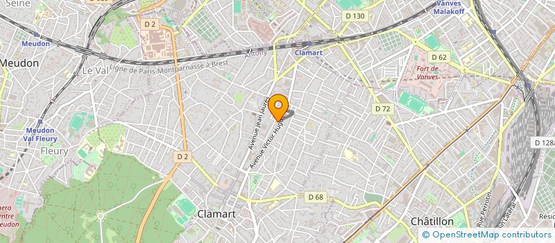 localisation de l'entreprise MONSIEUR CHRISTIANE BRETON à CLAMART