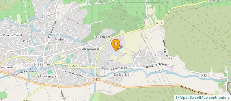 localisation de l'entreprise MONSIEUR CHRISTIANE PONS  PELISSANNE