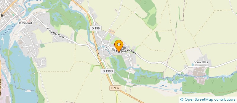 localisation de l'entreprise MONSIEUR CHRISTIN JUMEAUX  DOINGT