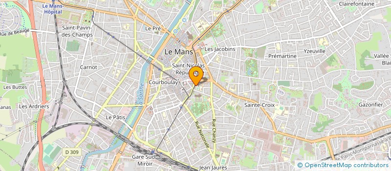 localisation de l'entreprise MONSIEUR CHRISTINE BRUN  LE MANS