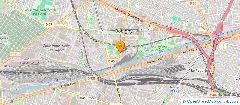 localisation de l'entreprise MONSIEUR CHRISTINE JASARON à BOBIGNY