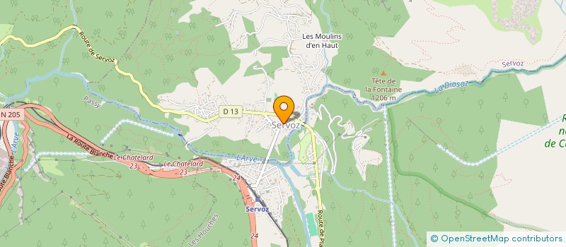 localisation de l'entreprise MONSIEUR CHRISTINE LHOMME  SERVOZ