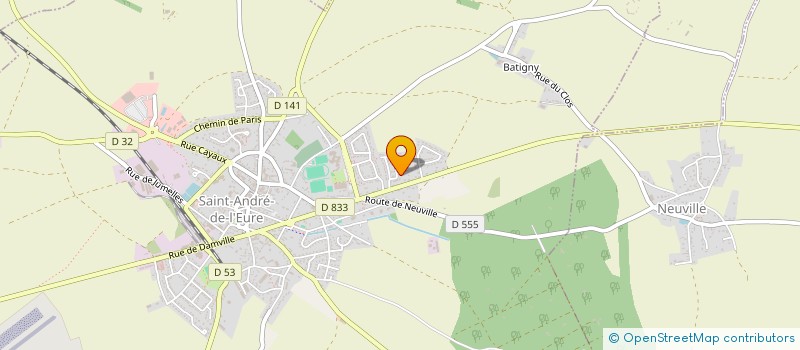 localisation de l'entreprise MONSIEUR CHRISTMANN NELSON à SAINT-ANDRE-DE-L'EURE