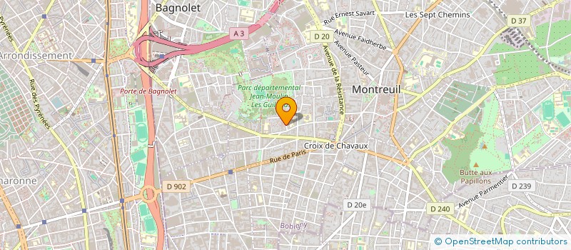 localisation de l'entreprise MONSIEUR CHRISTOFER PERCHEMINIER à MONTREUIL
