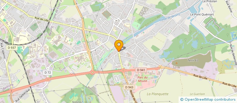 localisation de l'entreprise MONSIEUR CHRISTOFFER VANDERDONCKT  BEUVRY