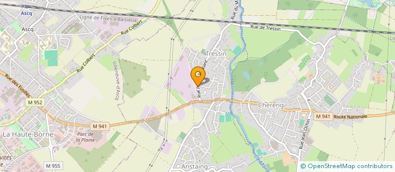 localisation de l'entreprise MONSIEUR CHRISTOHE DECATOIRE  TRESSIN