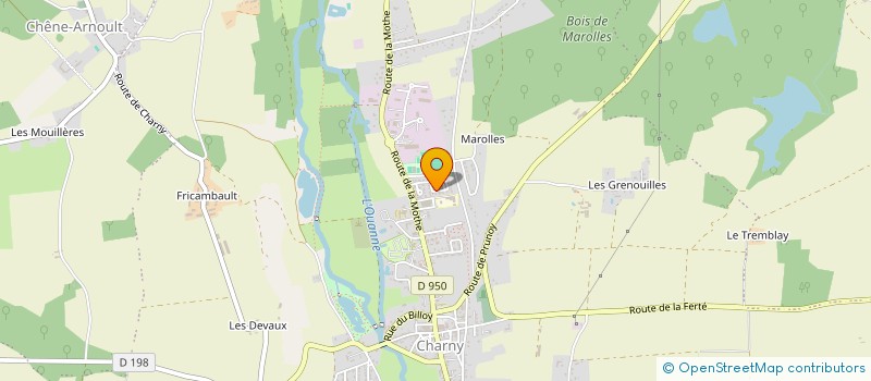 localisation de l'entreprise MONSIEUR CHRISTOPH DIEUX  CHARNY OREE DE PUISAYE