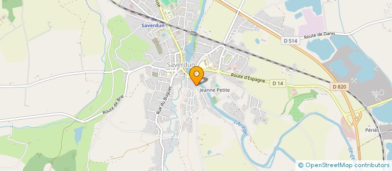 localisation de l'entreprise MONSIEUR CHRISTOPHE ABADIE à SAVERDUN