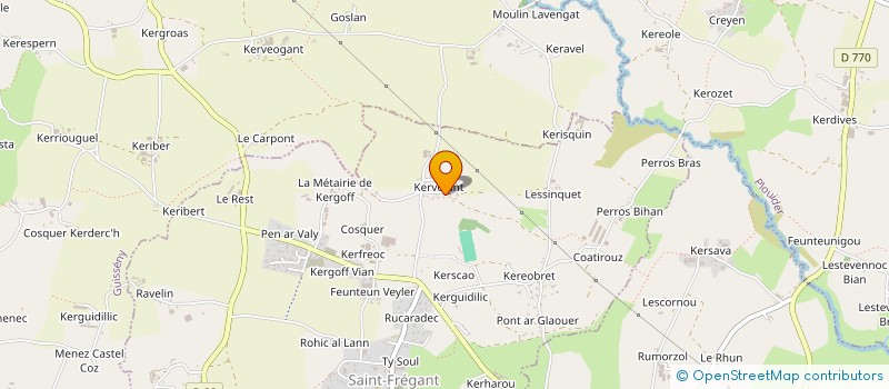 localisation de l'entreprise MONSIEUR CHRISTOPHE ABIVEN  SAINT-FREGANT