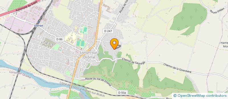 localisation de l'entreprise MONSIEUR CHRISTOPHE ADNIN  LIVRON-SUR-DROME