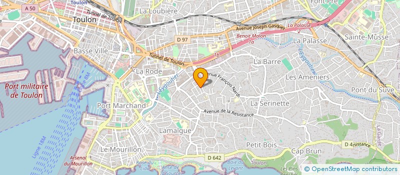 localisation de l'entreprise MONSIEUR CHRISTOPHE AGARRAT  TOULON