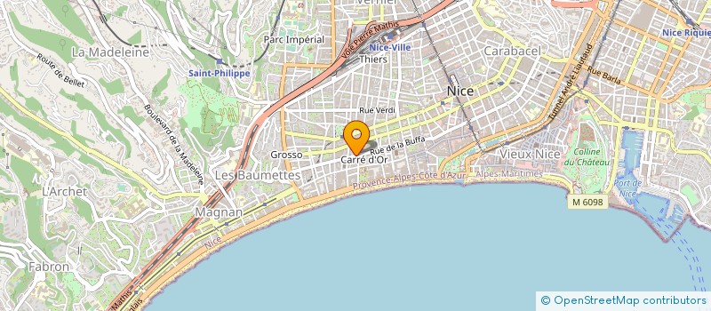 localisation de l'entreprise MONSIEUR CHRISTOPHE AGLIARDI à NICE