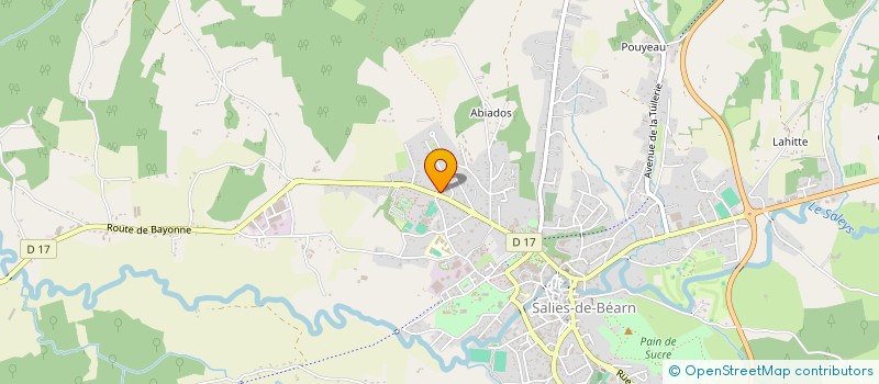 localisation de l'entreprise MONSIEUR CHRISTOPHE AGUER à SALIES-DE-BEARN