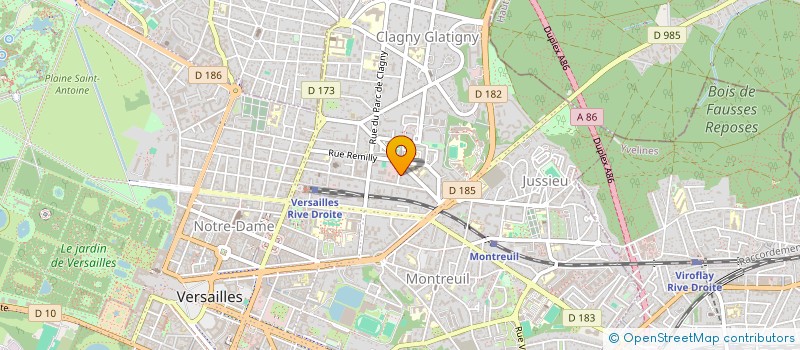 localisation de l'entreprise MONSIEUR CHRISTOPHE ALBARADO à VERSAILLES