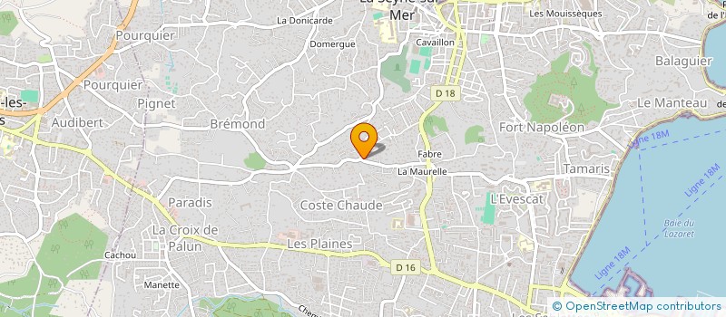 localisation de l'entreprise MONSIEUR CHRISTOPHE ALBIGES à LA SEYNE-SUR-MER