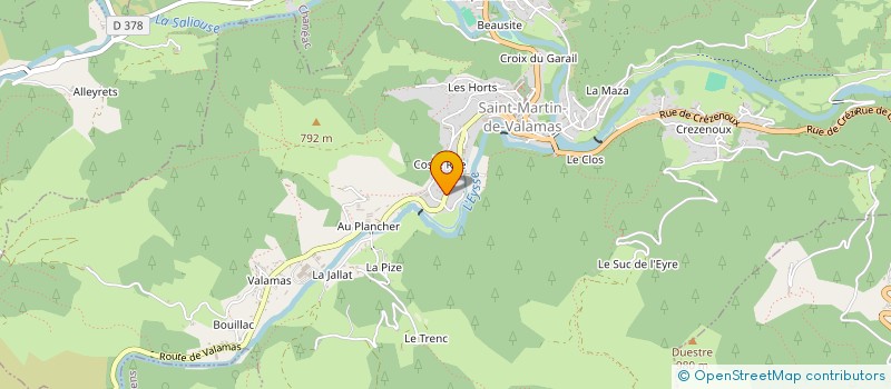 localisation de l'entreprise MONSIEUR CHRISTOPHE ALEXIS  SAINT-MARTIN-DE-VALAMAS