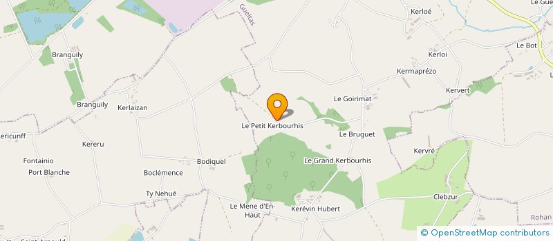 localisation de l'entreprise MONSIEUR CHRISTOPHE ALLAIN à SAINT-GERAND-CROIXANVEC
