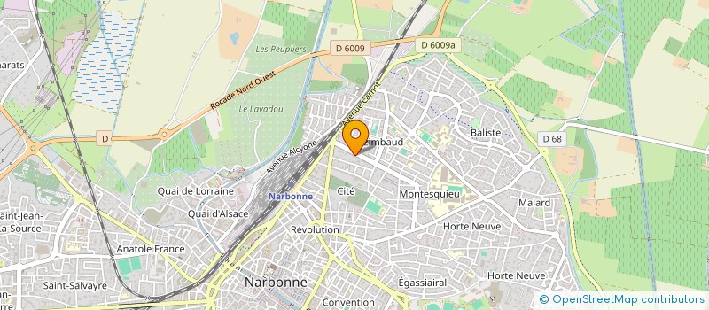 localisation de l'entreprise MONSIEUR CHRISTOPHE ALLIAUME  NARBONNE