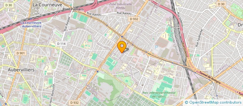 localisation de l'entreprise MONSIEUR CHRISTOPHE ALLOUIS à LA COURNEUVE