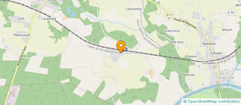 localisation de l'entreprise MONSIEUR CHRISTOPHE ALONSO  SAINT-GEOURS-DE-MAREMNE