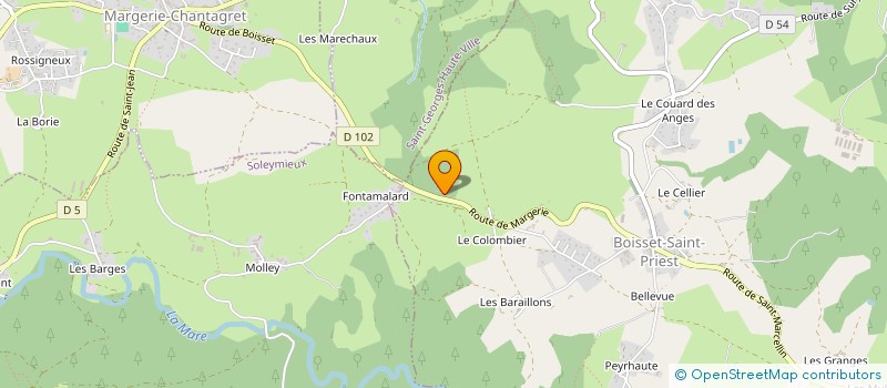 localisation de l'entreprise MONSIEUR CHRISTOPHE AMERIO  BOISSET-SAINT-PRIEST