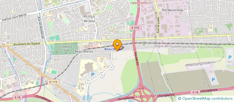 localisation de l'entreprise MONSIEUR CHRISTOPHE ANCEL  CALAIS