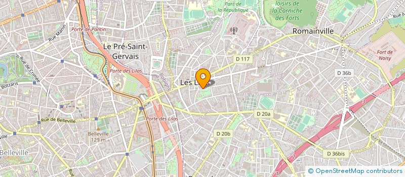 localisation de l'entreprise MONSIEUR CHRISTOPHE ANDRADE à LES LILAS