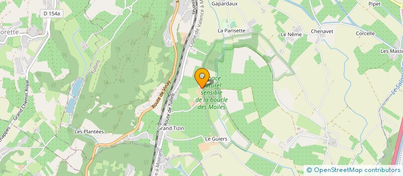 localisation de l'entreprise MONSIEUR CHRISTOPHE ANDRAL  TULLINS