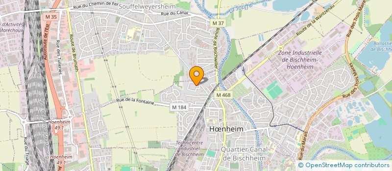 localisation de l'entreprise MONSIEUR CHRISTOPHE ANDRE  HNHEIM