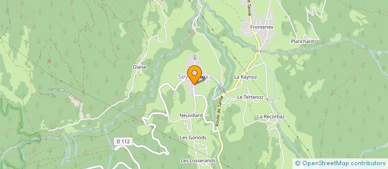 localisation de l'entreprise MONSIEUR CHRISTOPHE ANDREVON  FAVERGES-SEYTHENEX